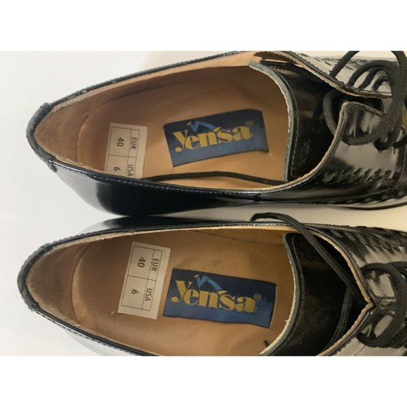 Yensa  Men’s Sz 10‎ Dress Shoes Black LACE UP OXFORDS main image 6